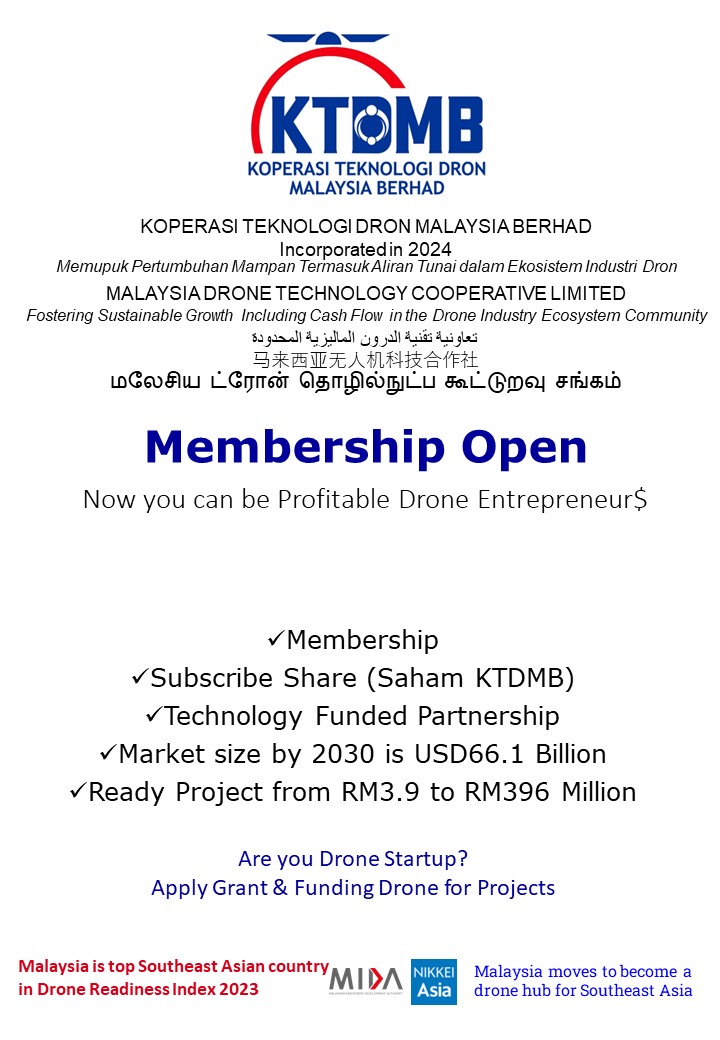 Press Release Malaysia Drone Technology Cooperative Limited (MDTCL) Launch